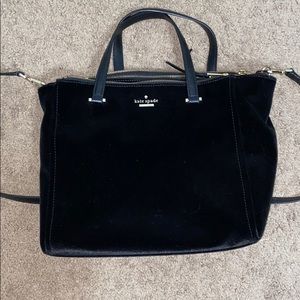 Kate Spade Black Velvet Purse